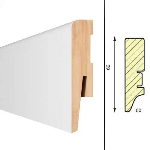 Плинтус MDF Aberhof ART 601 16*60*2400 мм